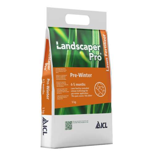 Landscaper Pro Pre-Winter – hochwertiger Herbstdünger von ICL zur Vorbereitung des Rasens auf den Winter. Stärkt die Widerstandsfähigkeit und fördert eine gesunde Wurzelentwicklung für einen robusten Rasen im Frühjahr. Ideal für Hobbygärtner und Profis, die ihren Rasen optimal auf die kalte Jahreszeit vorbereiten möchten!